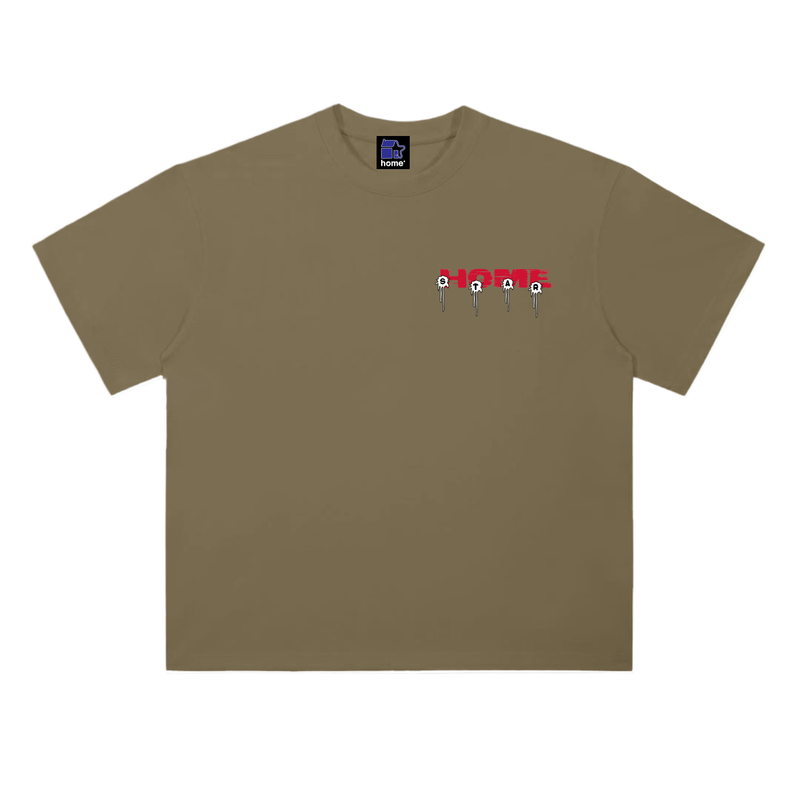 INDUSTRY TEE WHITE — Deep Khaki