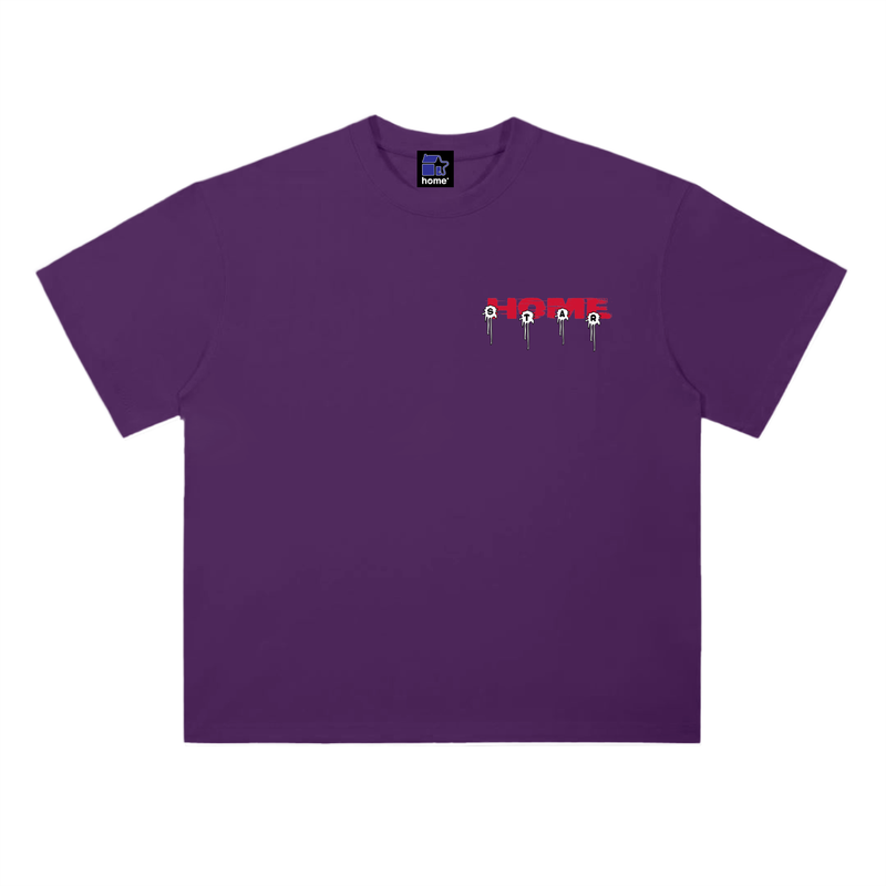INDUSTRY TEE WHITE — Grape Purple